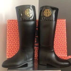 Tory Burch rubber rain boots